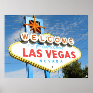 Las Vegas Välkomstsignaturavslutning Poster Skriv