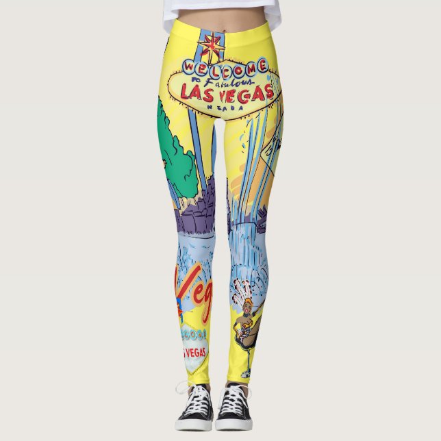 Las Vegas Välkomstsignering Leggings (Framsida)