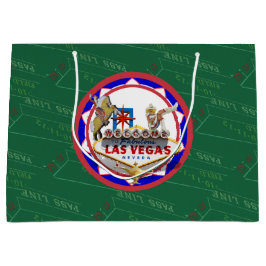 Las Vegas Välkomstskylt Red & Blue Poker Chip