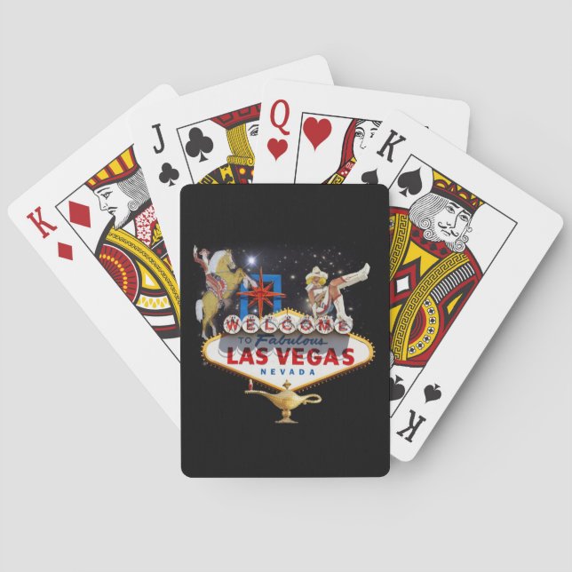Las Vegas välkomstskylt Spel Kort (Baksidan)