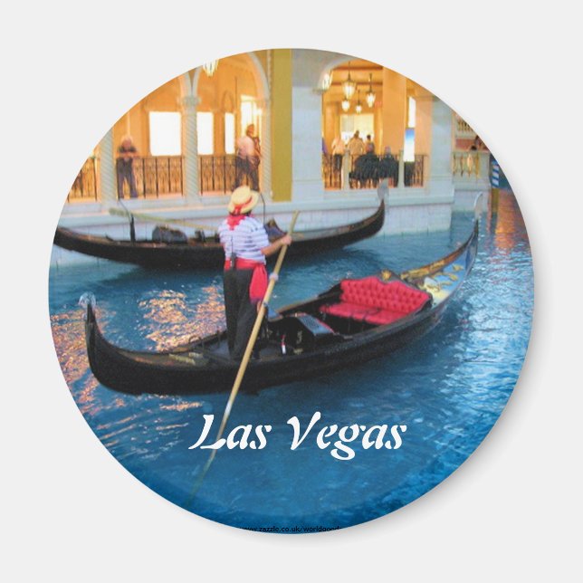 Las Vegas Venice gondoliers magnet (Framsidan)