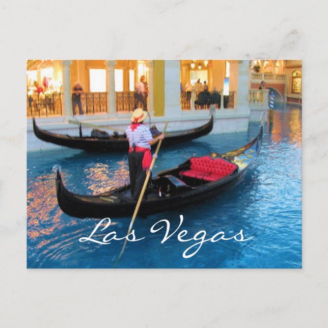 Las Vegas Venice Gondoliers vykort (Framsida)