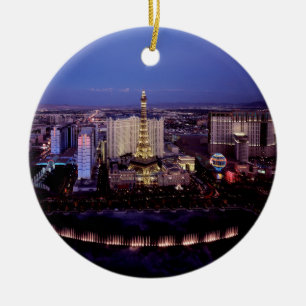 Las Vegas vid natt 3 Julgransprydnad Keramik