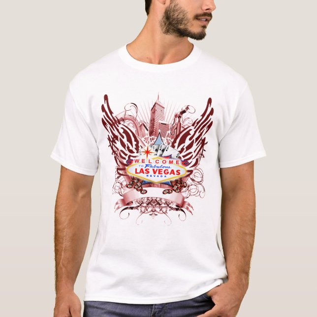 Las Vegas vingar Tee Shirt (Framsida)