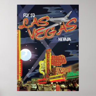 Las Vegas Vintage Affisch