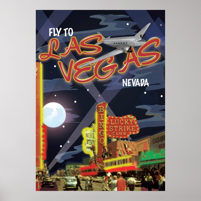 Las Vegas Vintage affisch (Framsidan)