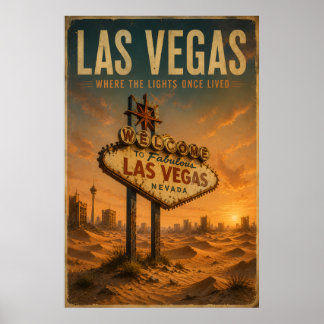 Las Vegas Vintage Affisch