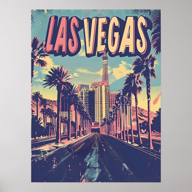 Las Vegas Vintage Art Poster (Framsidan)