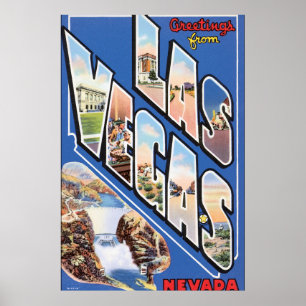 Las Vegas Vintage resor Poster Artwork
