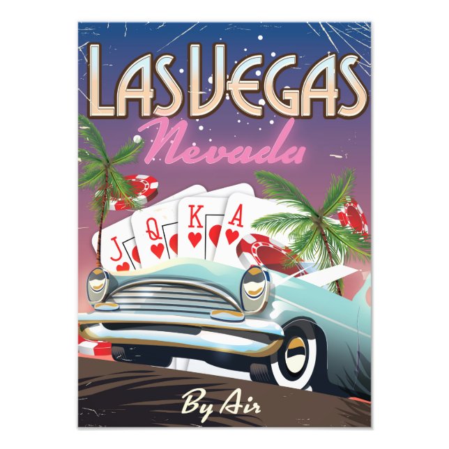 Las Vegas vintage stil semester poster (Framsidan)