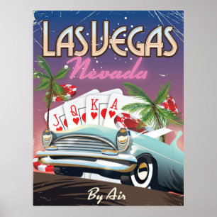 Las Vegas vintage stil semester poster
