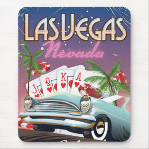 Las Vegas vintage stil semester poster Musmatta