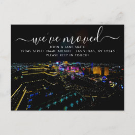 Las Vegas-vykort för Flytta-meddelande Meddelande Vykort
