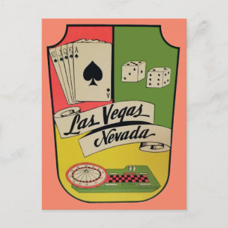 Las Vegas, vykort för Nevada Vintage resor