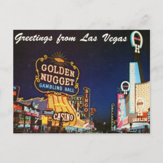 Las Vegas vykort för sent 1950-tal