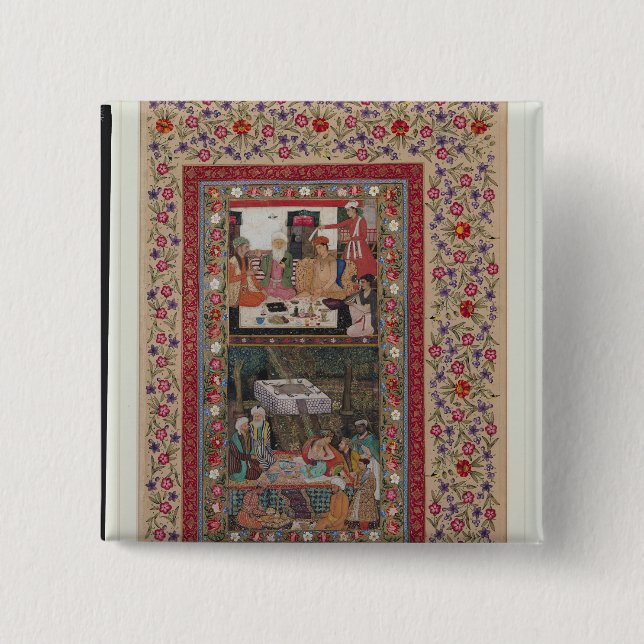 Läs- Verse och en bankett Knapp (Framsida)