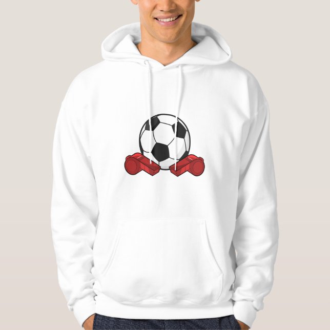 Läs visningslet och fotboll hoodie (Framsida)