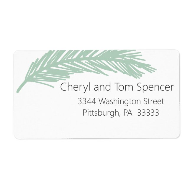 Läsa adressetikett för minimal returadress fraktsedel (Framsidan)