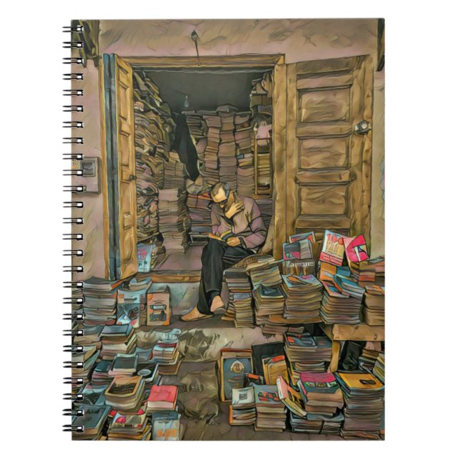Läsa Älskare Gift for Bibrarian Anteckningsbok (Framsidan)