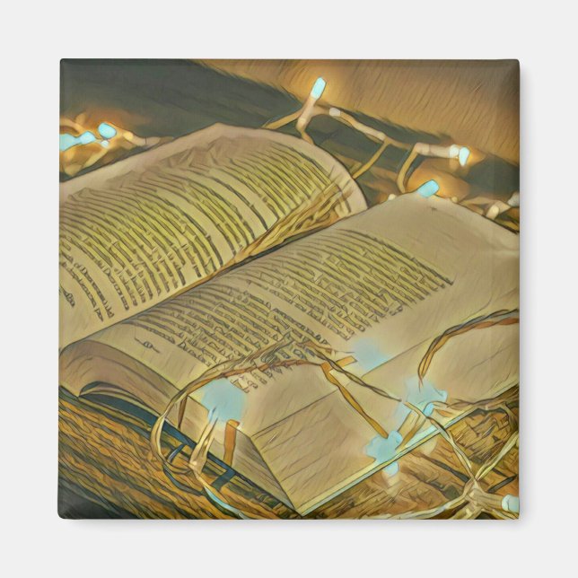 Läsa Älskare Gift for Bibrarian Magnet (Framsidan)