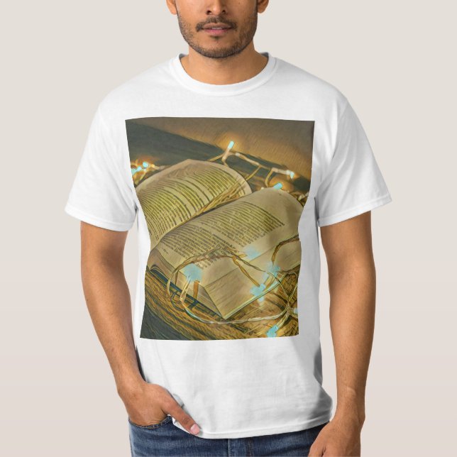Läsa Älskare Gift for Bibrarian T Shirt (Framsida)