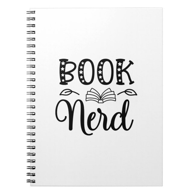 Läsa Art Bok Nerd Anteckningsbok (Framsidan)