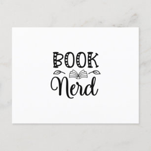 Läsa Art Bok Nerd Vykort
