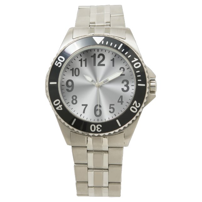 Läsa bevakningar för chefer med BIG NUMBERS Armbandsur (Framsida)