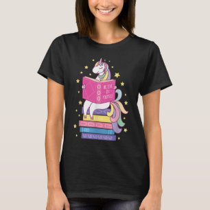 Läsa Bibliotek Unicorn Read Bokar Älskare Reader T Shirt