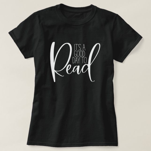 Läsa Bok Älskare T-Shirt (Design framsida)