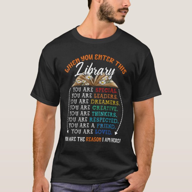 Läsa Bok Mask Reader-citattecken när du anger T Shirt (Framsida)
