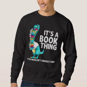 Läsa Bokar För manar Women Bookworm Story Reader Lång Ärmad Tröja
