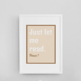 Läsa Bokar Låt mig läsa Poster