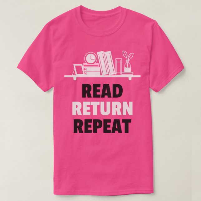 läsa bokar på bibliotekarien bibliotek vid älskare t shirt (Design framsida)