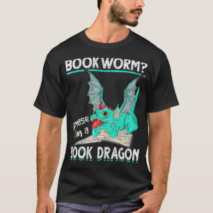 Läsa bokmask Im A Bok Dragon Bok Dragon T Shirt