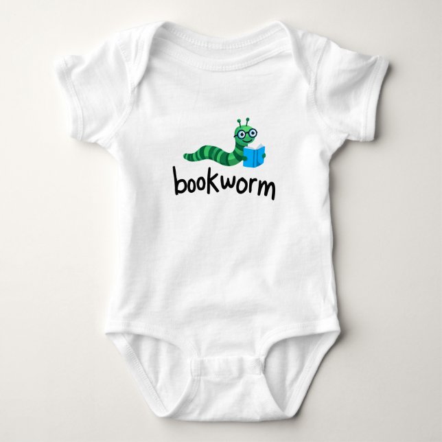 Läsa budddy Cute Bookworm med Bok T Shirt (Framsida)