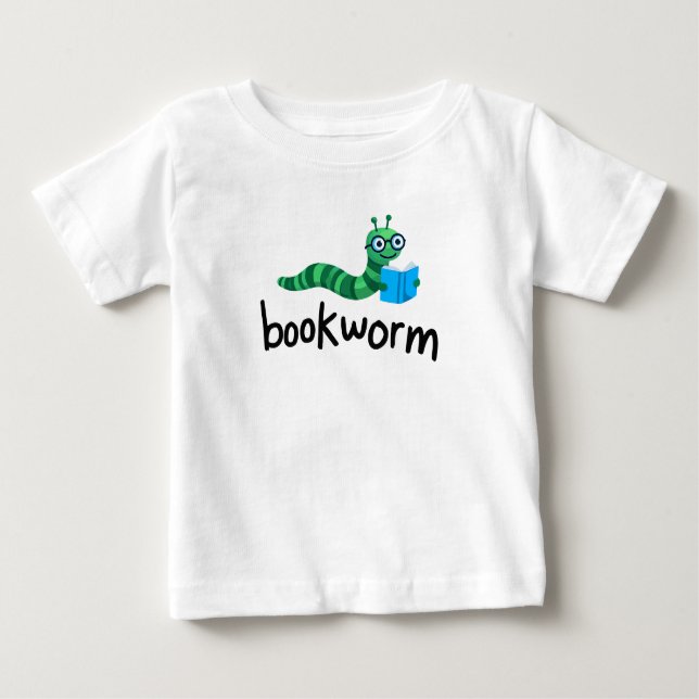 Läsa budddy Cute Bookworm med Bok T Shirt (Framsida)