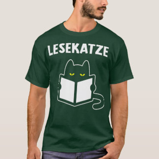 Läsa Cat Bok Bookworm Reading Cats Gift T Shirt