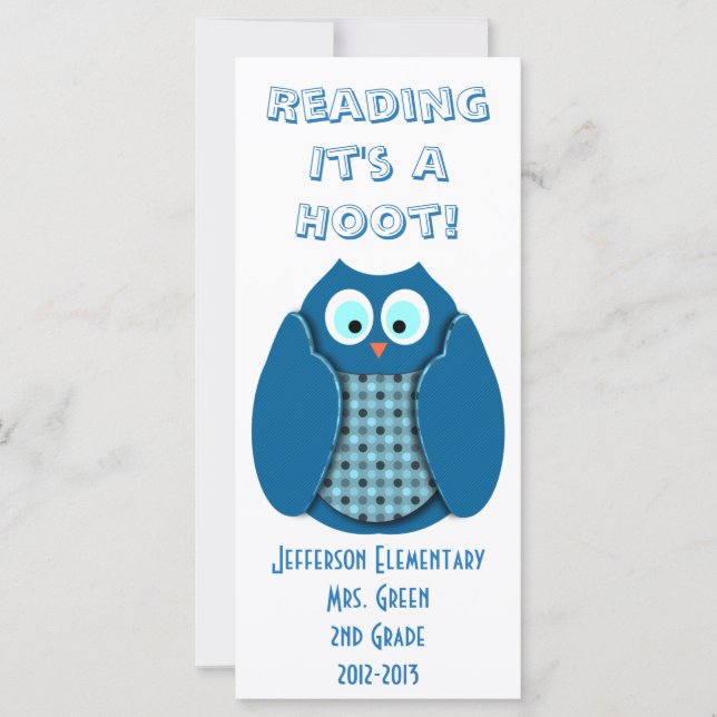 Läsa det är ett hoot (Framsida)