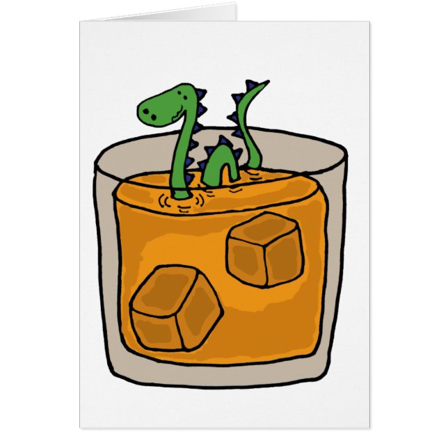Låsa det Ness monster i exponeringsglas för Scotch Hälsningskort (Framsidan)