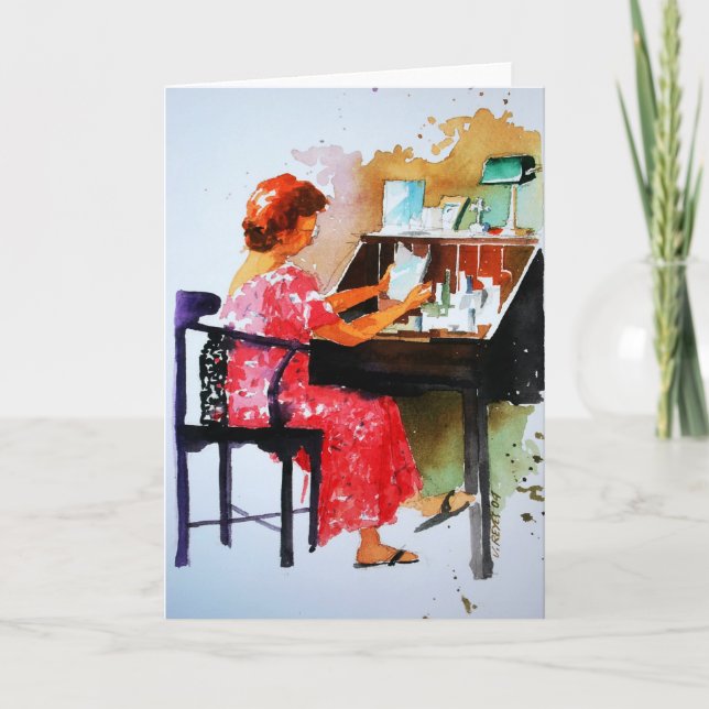 Läsa ditt hälsningskort för Kärlek Brev Kort (Framsida)