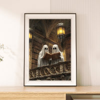 Läsa Ghost Vintage Antique Bokar Bibliotek