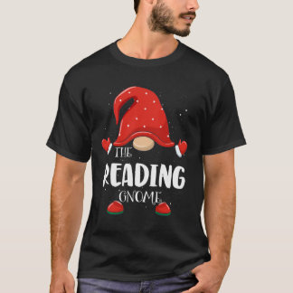 Läsa Gnome Matching Family Group jul Paja T Shirt