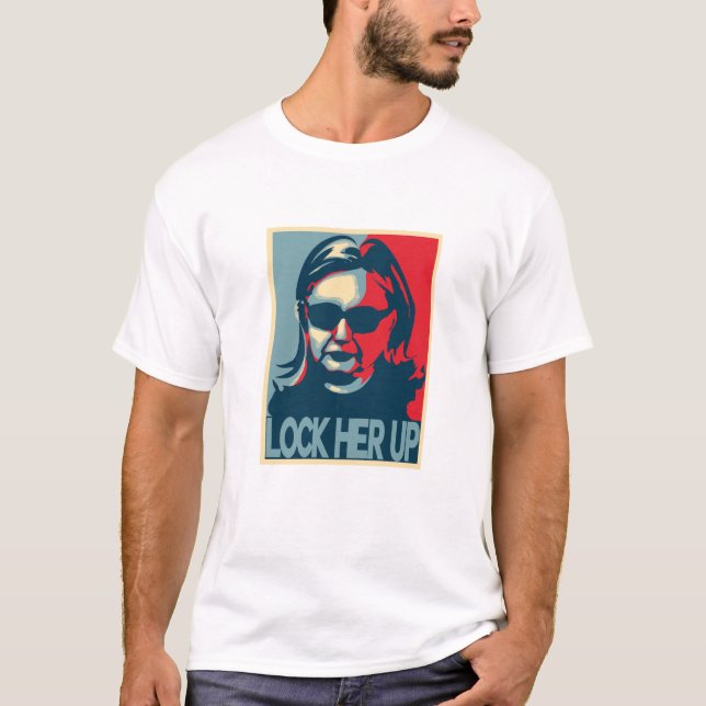 LÅSA HENNE UPP denHillary Clinton T-tröja T-shirt (Framsida)