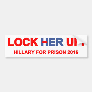 Låsa henne upp Hillary för fängelse Bildekal