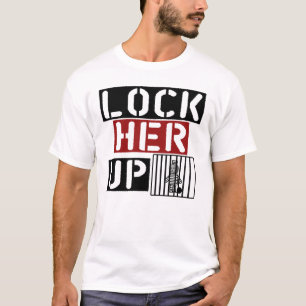 Låsa henne upp krokiga Hillary Clinton 2016 Tee