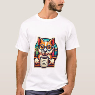 Läsa Hund Mugg - Ljudig Bok Älskare-gåva T Shirt