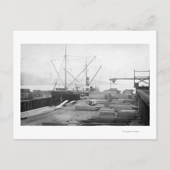 Läsa in lumber i allmän Hubbard-Frakt Vykort (Framsida)