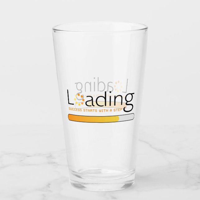 Läsa in - lyckas med början med ett steg glaskopp (Framsida)