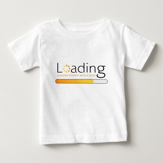 Läsa in - lyckas med början med ett steg t shirt (Framsida)